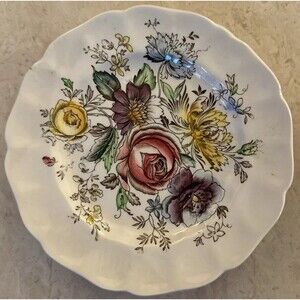 Johnson Brothers Sheraton 6-1/4" Floral Bread &Butter Plate Set Of (4) Vintage